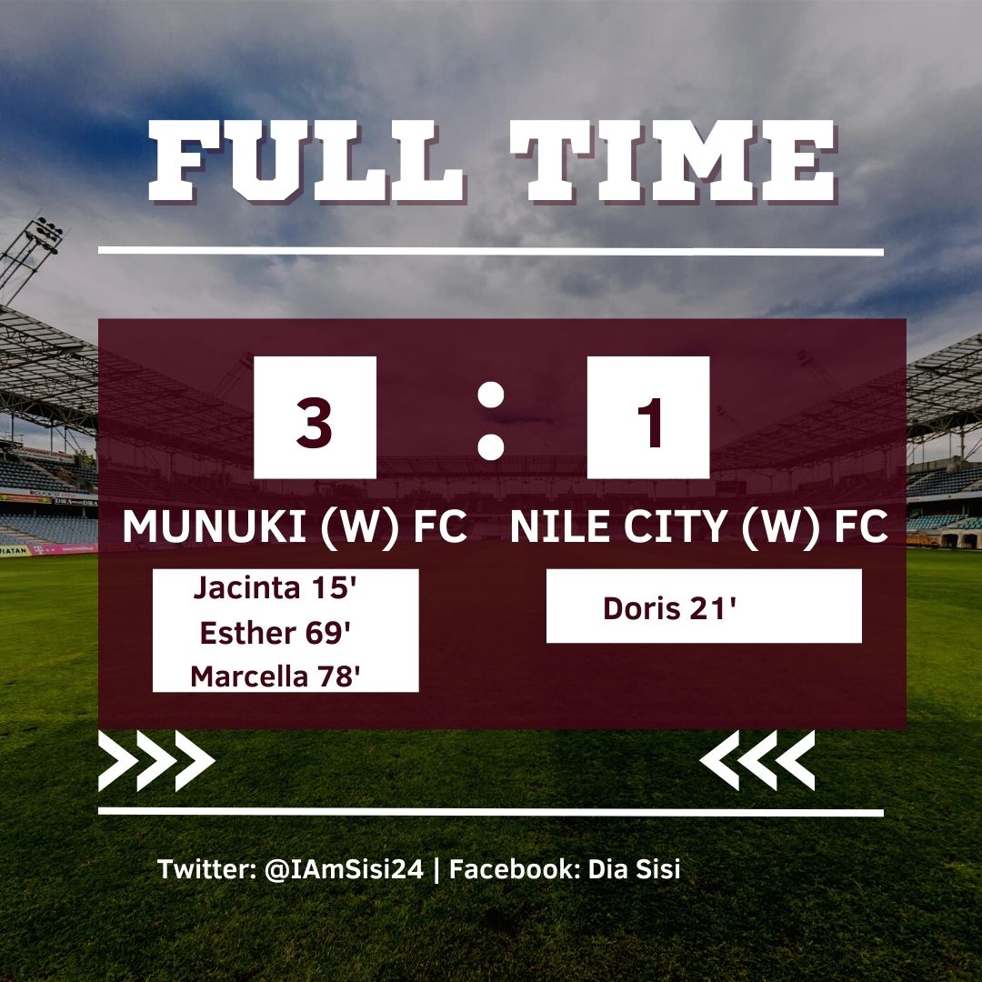 IAmSisi24's tweet photo. Munuki Women have secured their first win against Nile City Women

Congrats Munuki Women and hard luck to Nile City Women 

#SSNWL #SisiDesigns #SSOT https://t.co/zEMYG8NUd7