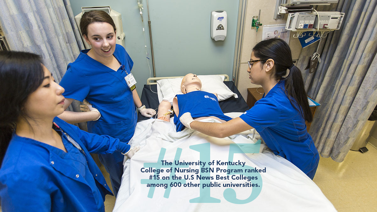 ukynursing's tweet photo. The U.S. News Annual Report ranked the UK College of Nursing BSN Program #15 out of 695 different programs! We are honored to have received this rank and will continue to strive to be the best of the best! Learn more about our BSN Program here https://t.co/I8E4WZ9BIZ https://t.co/9FQOK63zoP