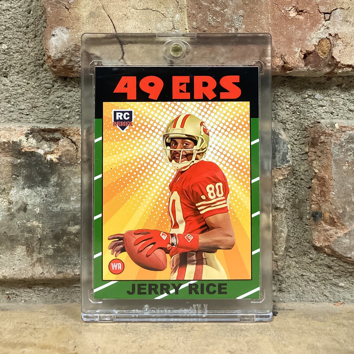 FlippsCards's tweet photo. 💥We got any #49ers fans out there?! Dropping our Jerry Rice #rookieremix art card for just $7.77 shipped PWE (add $4 for BMWT). Limited to 86 prints, send us a DM to order yours today!💥#FootballCards #thehobby #jerryrice #Niners #flippscards #cardart #FTTB https://t.co/SptJhkA95D