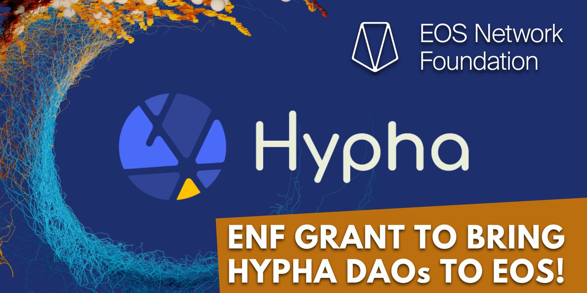 The world's largest DAO, $EOS, is gearing up to become a fully featured #DAO ecosystem! 🚀

Through an $850k grant, <a href="/HyphaDAO/">Hypha DAO</a>'s “Organization-in-a-Box Solution” will be significantly expanding its feature set to establish #EOS as the DAO of DAOs.

⬇️⬇️
eosnetwork.com/blog/hypha-dao…