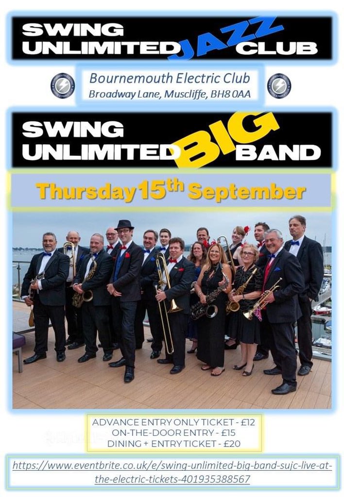 SUJC Dorset (@sujcdorset) on Twitter photo Standing room only left for tonight <a href="/SwingUnltdBB/">Swing Unlimited Big Band</a> <a href="/SUJCDorset/">SUJC Dorset</a> - £10 on the door! 😘 Standing room only left for tonight <a href="/SwingUnltdBB/">Swing Unlimited Big Band</a> <a href="/SUJCDorset/">SUJC Dorset</a> - £10 on the door! 😘