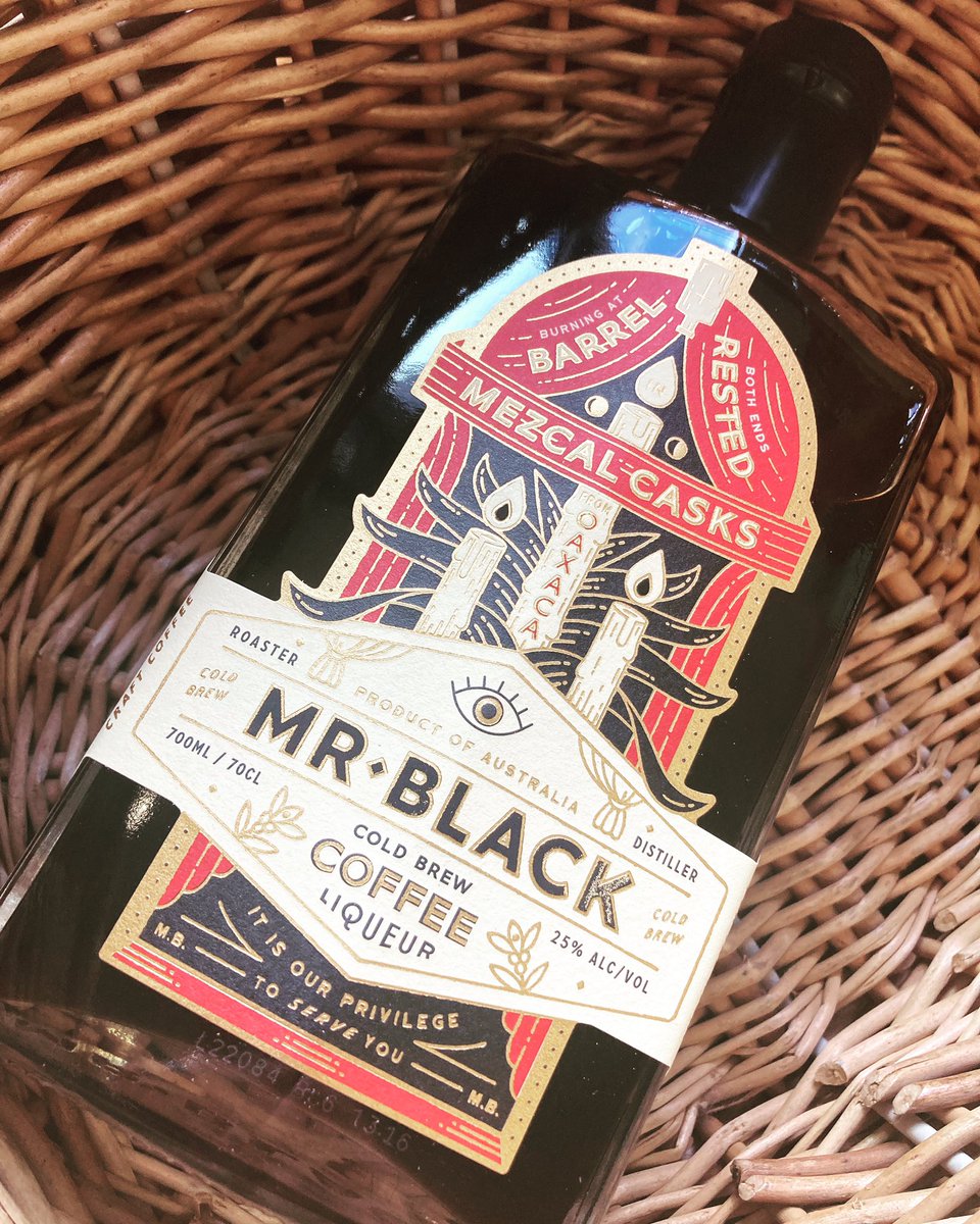 Our new addition for the day! Darkly delicious mezcal aged  <a href="/MrBlackSpirits/">MR BLACK</a> Coffee Liqueur!! 12 months in Ilegal Mezcal barrels this is definitely one for sipping! Available in store or on our website: tinyurl.com/yhjhtcwj 
#cocktails #coffee #coffeeliqueur #espressomartini