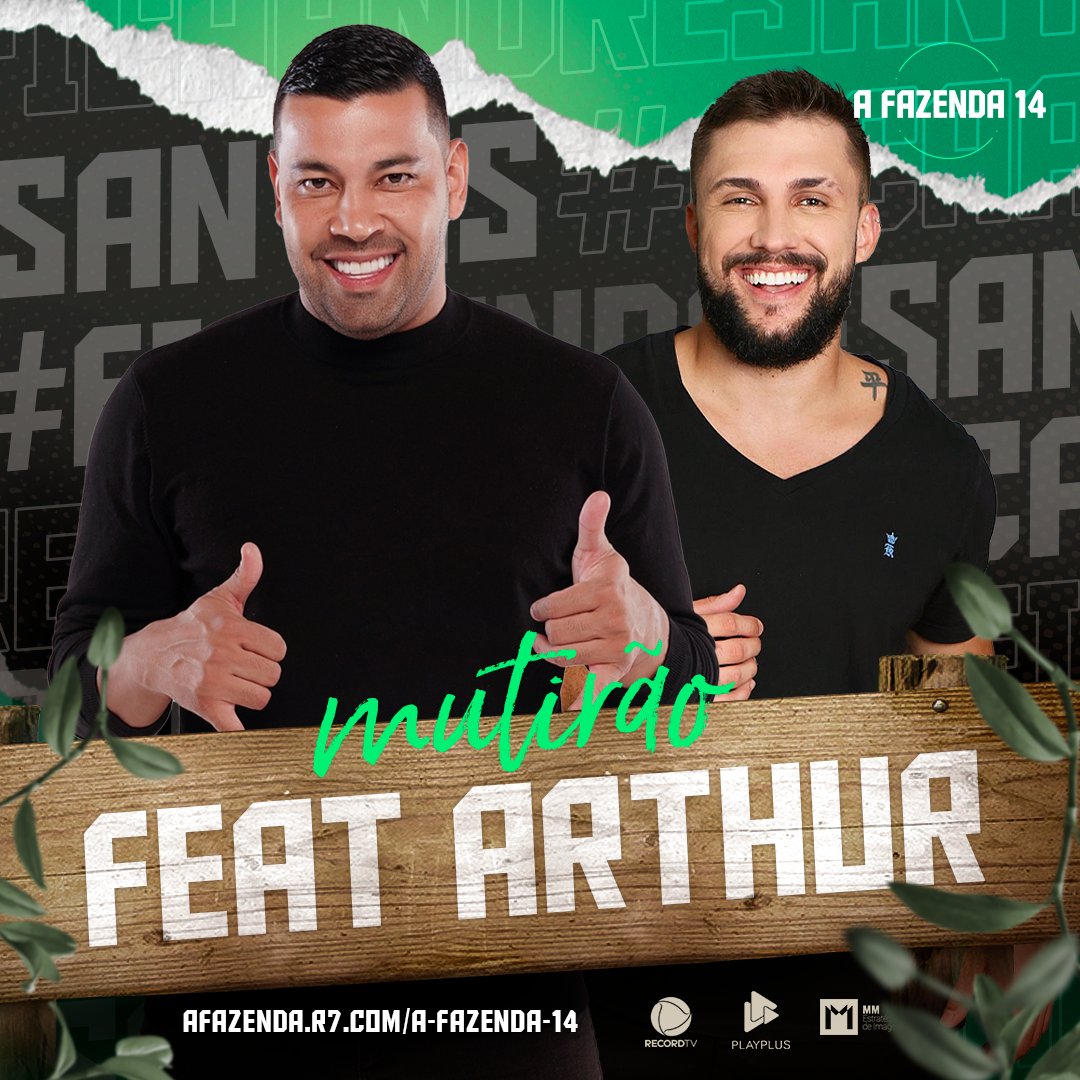 🏟 MUTIRÃO feat <a href="/arthurpicoli/">Arthur Picoli 🎮</a>   INICIADO 🏟️
 
📲 A cada 20 votos, comente um EMOJI
 
🎯 Meta: 1.000 VOTOS POR PESSOA
 
⏰ ENCERRA 17H
 
🚨 O voto é para SUBIR, votem no ANDRE SANTOS
 
✅ Bateu a meta? DOBREM A META!
 
💻 Link: afazenda.r7.com/a-fazenda-14 

#SobeAndreSantos