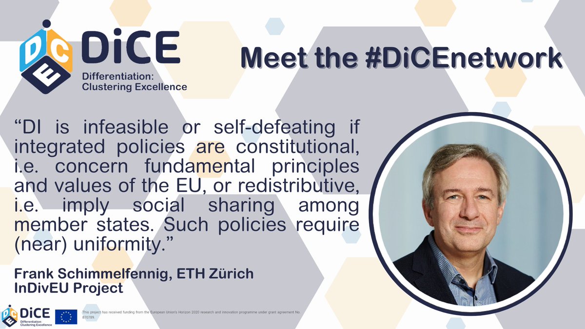 dice_h2020's tweet photo. Within the #InDivEU project, Frank Schimmelfennig analysed the patterns, causes and effects of DI in 🇪🇺 looking in particular at #differentiation in EU treaties and legislation
Read more: https://t.co/4TDEEpf9Jj
#DiCEnetwork @tepsaeu @EUI_EU @ETH_en @ResearchDi @HorizonEU https://t.co/ID1kA0Pngb