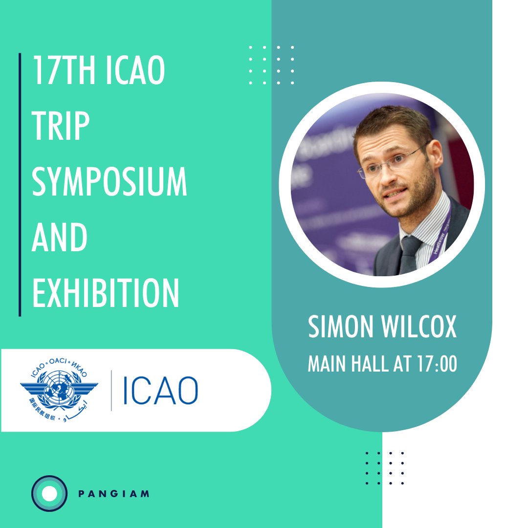 It is the last day of ICAO TRIP 2022! Our Senior Vice President, Simon Wilcox, will be speaking in the Main Hall at 17:00. Right after, be sure to come by Booth 18 for the Pangiam-sponsored closing cocktail reception.