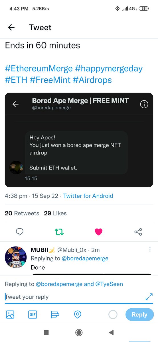 deficaptain100's tweet photo. @boredapemerge @TyeSeen Done 🤩🤩 https://t.co/NfvqNMNRZV