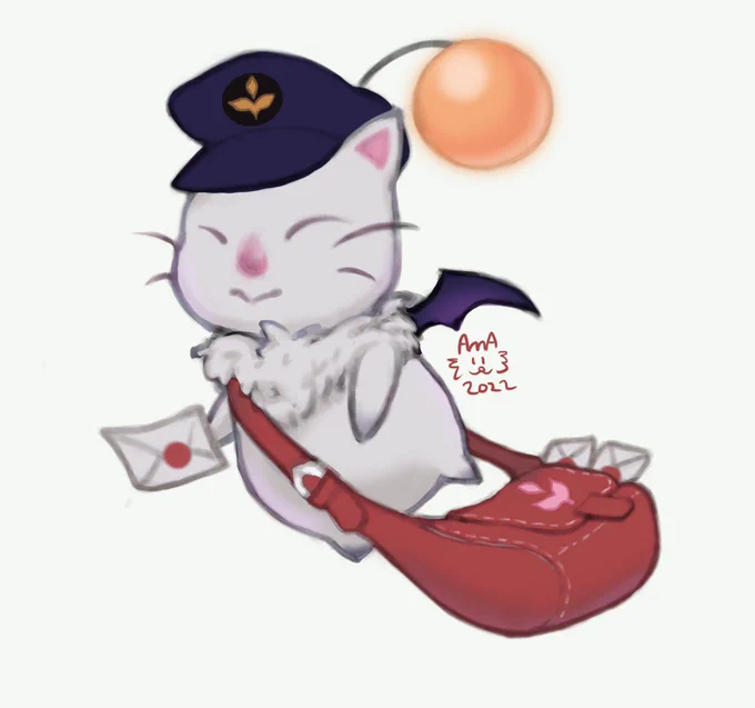 Delivery moogle #FFXIV #FFXIVART 