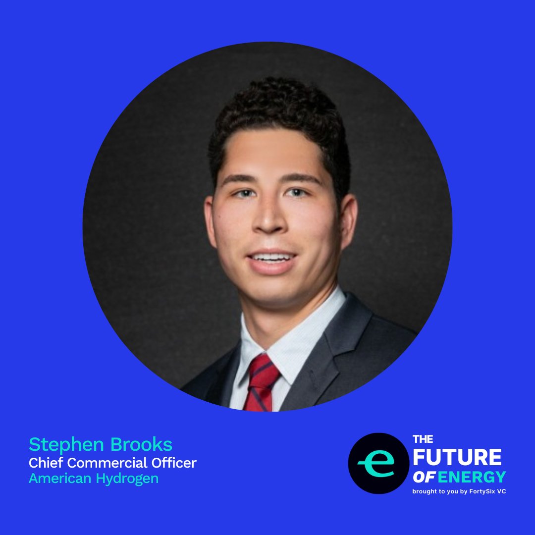 endeavor_nwa's tweet photo. Meet the panelist!

Stephen Brooks, Chief Commercial Officer at American Hydrogen, has a mission to make energy more accessible, reliable, &amp; sustainable for the generations of today &amp; those of the future. https://t.co/nH2hbFZgY4