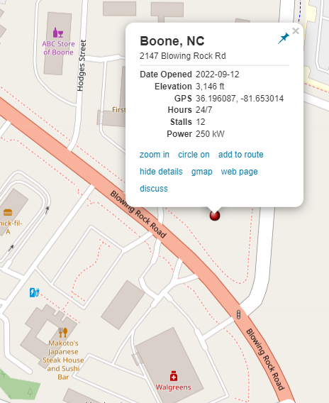Boone NC Supercharger is live! The most requested location in NC for the past several years is finally here. Located across the street from Makotos restaurant at Boone CVS (2147 Blowing Rock Rd, Boone, NC)