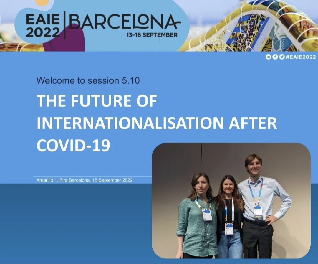 Our Future of Internationalization Partnership team had a great session at #EAIE2022. <a href="/gmarinoni1978/">Giorgio Marinoni</a> from the International Association of Universities and Maia Gelashvili from <a href="/BC_CIHE/">Center for International Higher Education</a> shared some great findings and insights. Thanks <a href="/LizzieBuckner/">Elizabeth Buckner</a> #OISE #UofT for your leadership