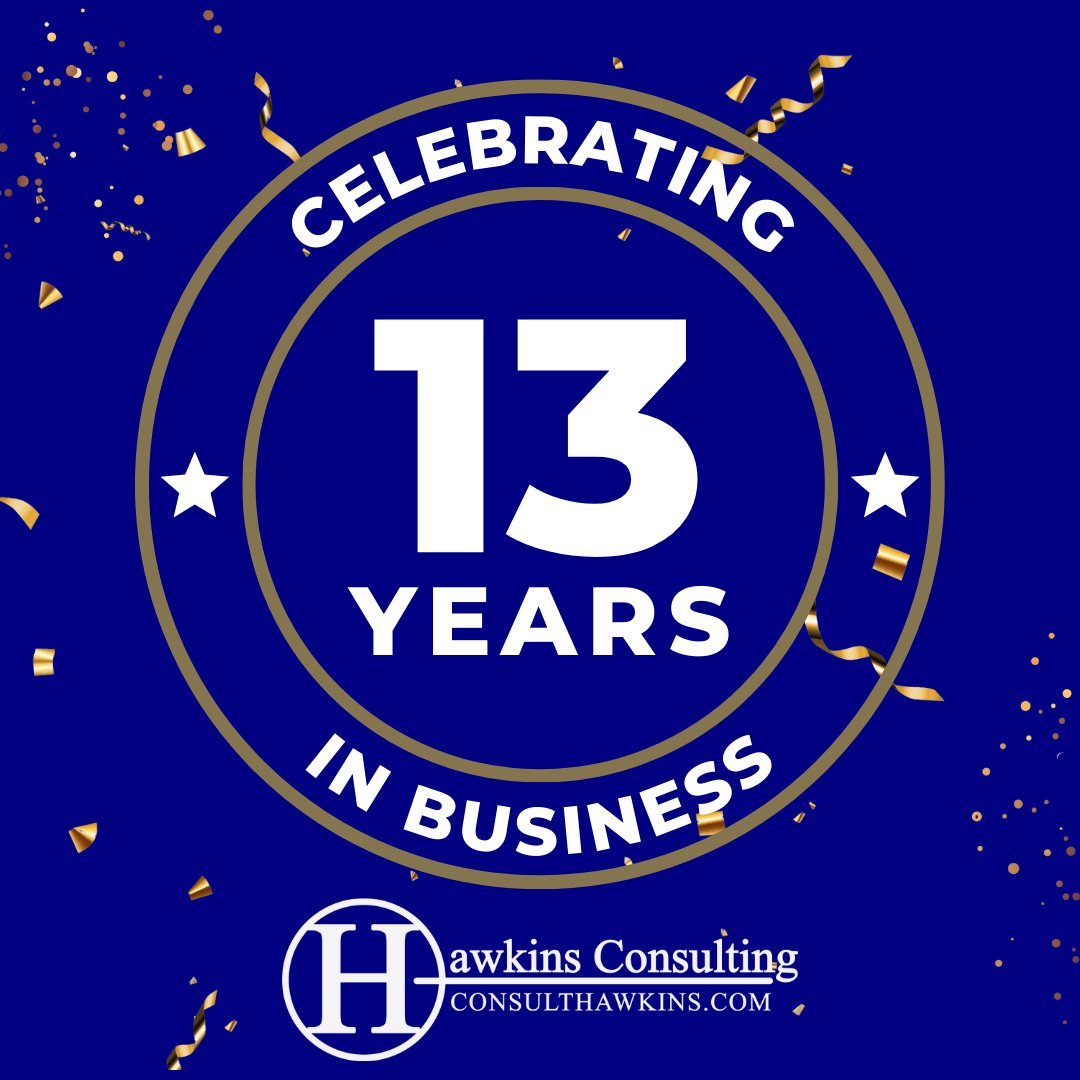 consulthawkins's tweet photo. This month we celebrate 13 years in business! We thank YOU! https://t.co/nCWSFn5SL1