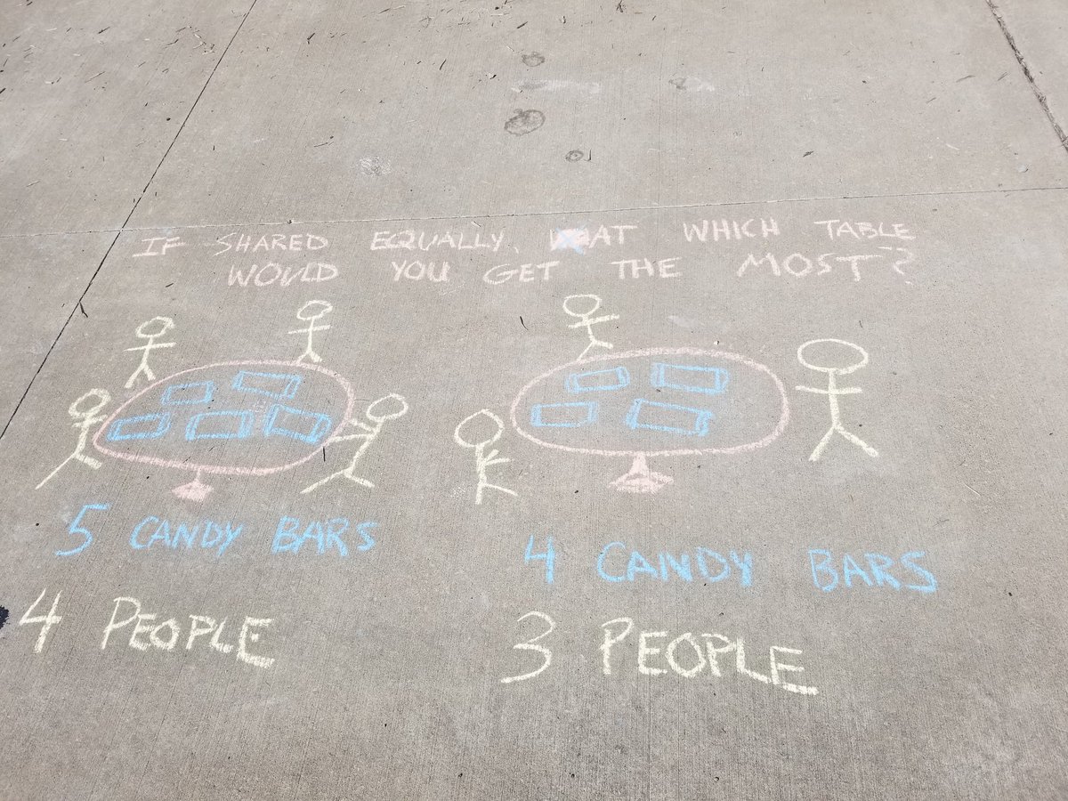 CoreyWebel's tweet photo. See if I can get some kids to do math during recess....#mathwalks #EBELionPride https://t.co/tAgCbci8KJ