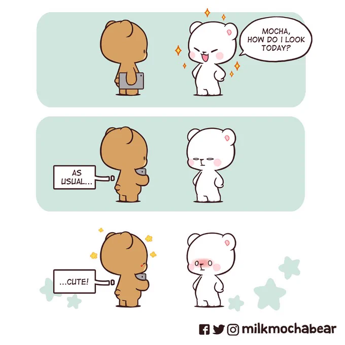 As usual~❤️
---
Feel free to mention your loved ones~💕
#milkmochabear
#milkandmocha 