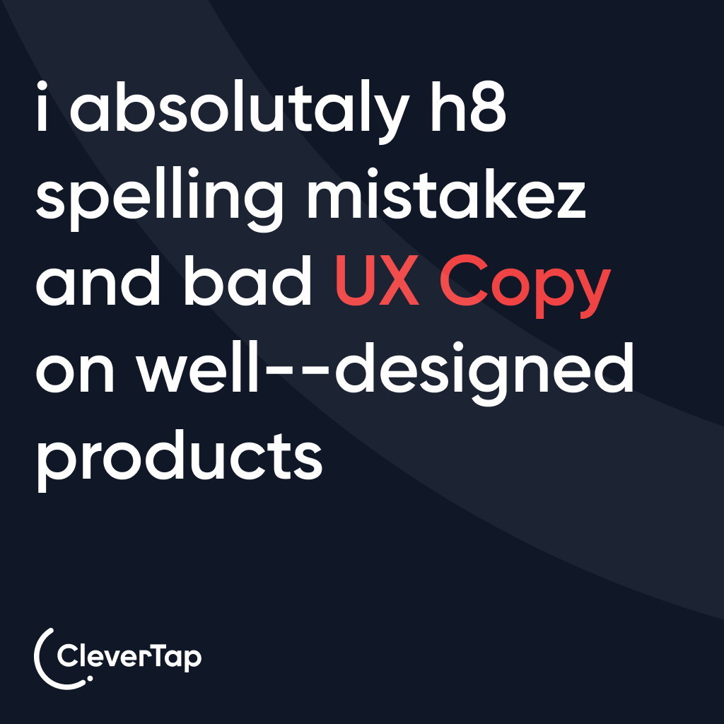 CleverTap's tweet photo. We're looking for a grammatical whiz with a hawk-eye for spotting errors &amp; a knack for putting the right words at the right place. If you have prior writing experience for B2B, MarTech &amp; SaaS product content, then apply for the position of Lead UX writer: https://t.co/Olr9lbGI6q https://t.co/hdcFuHVu2X