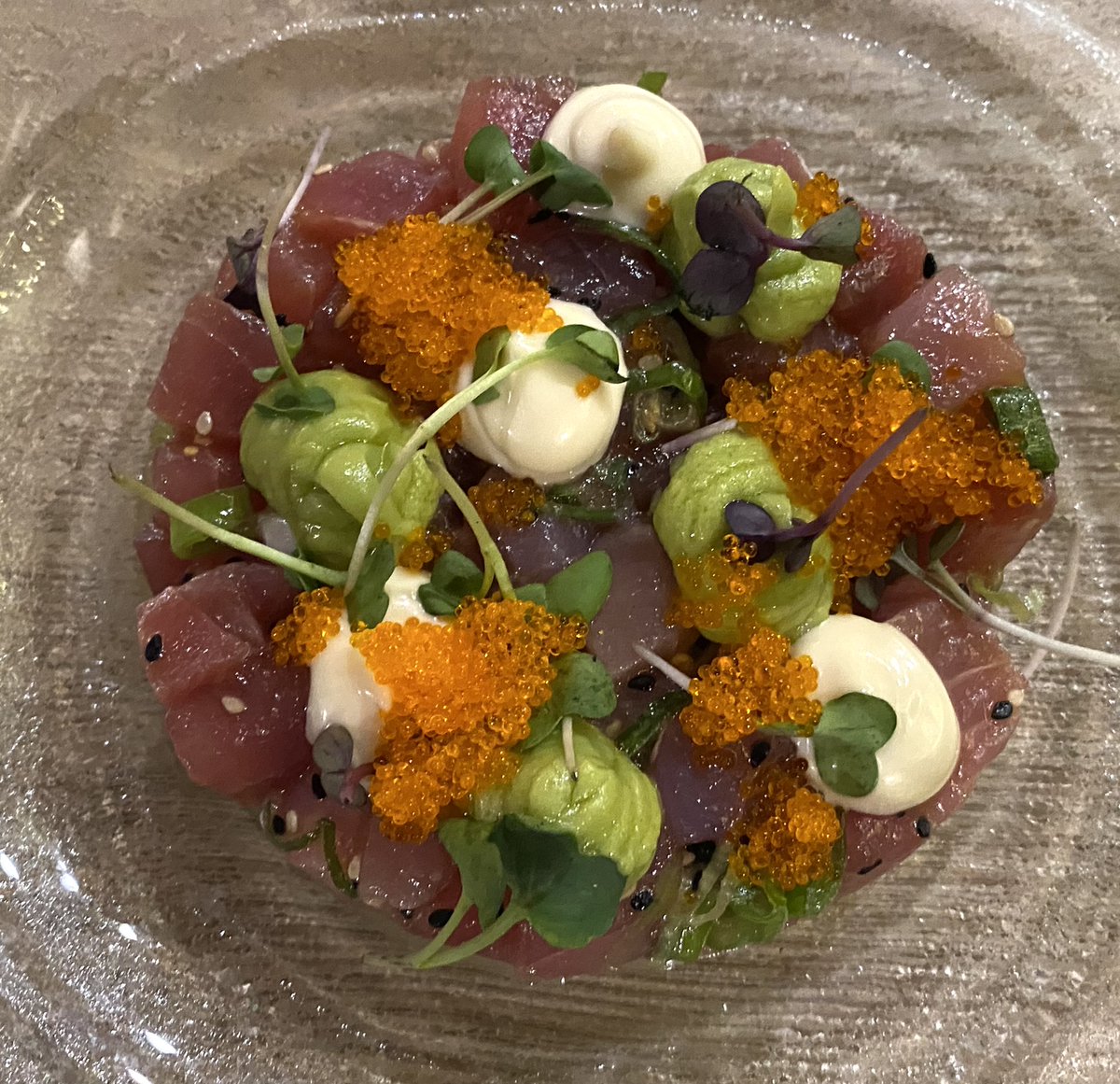 RenoirGuides's tweet photo. #illespitiüses #illesbalears #Ibiza2022 #ibiza
#santantoni An excellent meal last week at #esgerret in #SanAntonio
#tartardeatún
#calamarpanko
#patatasbravas
La Trucha de Bodega Finca Garabelos
#albariño D.O.Rías Baixas https://t.co/qg8oKwsKHj