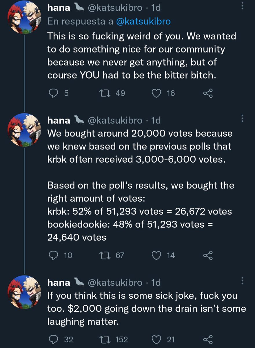 Wictor2501's tweet photo. MHA fans are not real people https://t.co/BFzKGGl0EA
