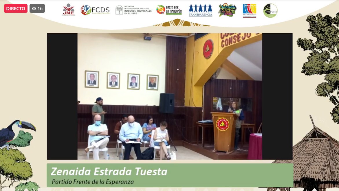 IriPeru's tweet photo. Zenaida Estrada Tuesta - Partido Frente de la Esperanza
"Ucayali es eminentemente forestal. Todo aquel que pretenda ser autoridad tiene que saber eso. En una eventual gestión esa será la bandera de desarrollo. Vamos a cuidar bosques y ser severos con las normas que no se cumplen" https://t.co/XI9aAJCcBZ