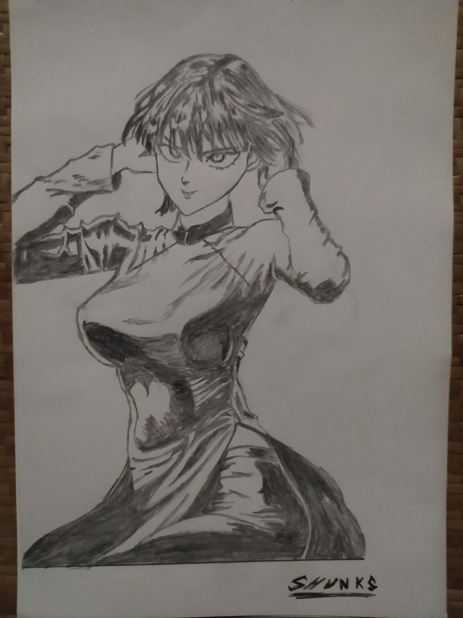 Shunks on twitter onepunchman drew fubuki cause why not https t