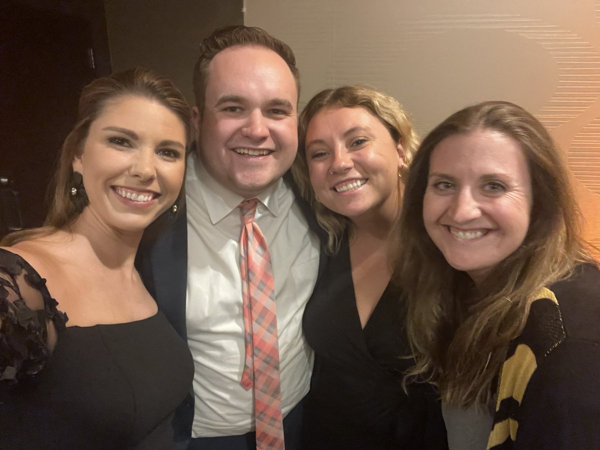 Had a great time helping host the Tiger Quarterback Club’s fashion show last night with <a href="/tombradleyshow/">Tom Bradley Show</a>! Fun to see some of my favorite blondies and spend time with co-workers outside of the station! Thanks for having me 🐯 <a href="/MeganEJudy/">Meg Judy</a> <a href="/KOMUMatt/">Matt Beckwith</a> <a href="/ssoutheyyy/">Stephanie</a> @megan_stoll