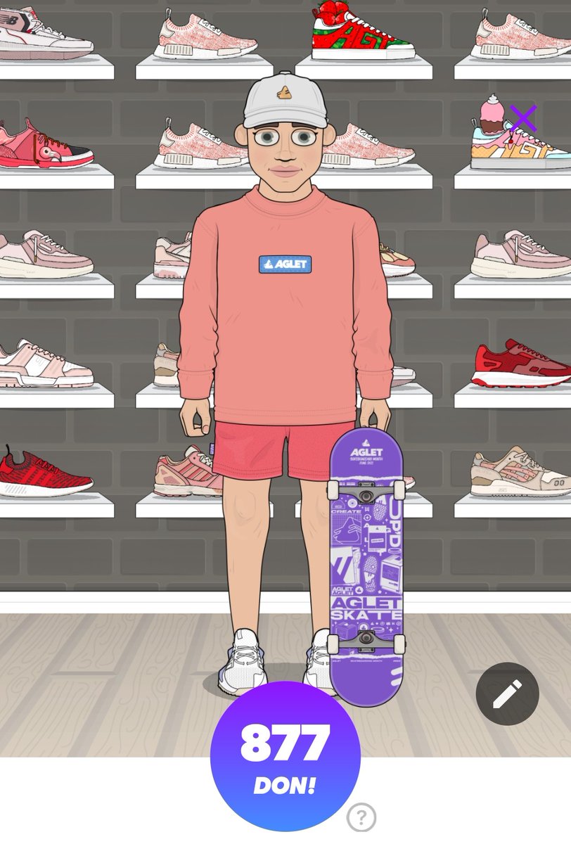 invest_tyla's tweet photo. たぶんスコア上がりました！
前が何だったっけ🤣

棚をピンク系に入れ替えたけれど
微妙でした🤔
フラミンゴを増やしたらいいのかな🤔？
#aglet #outfit #pink
#notgoodnotbad https://t.co/gSODctInrG