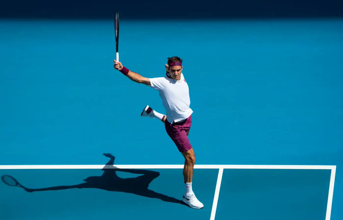 AdrianBlanco_'s tweet photo. Si el logo de la NBA es la silueta de Jerry West, propongo que la imagen de la ATP sea el revés a una sola mano de Roger Federer. https://t.co/xVojGvM598