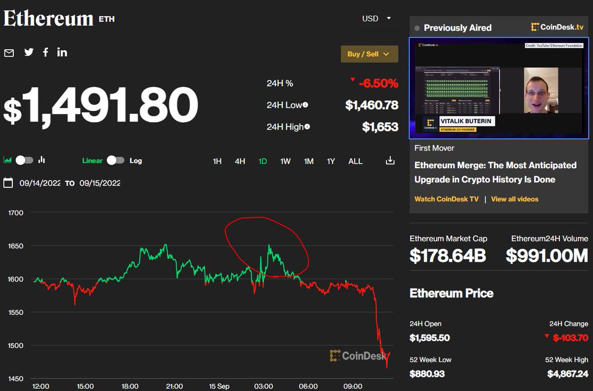 EasylabsTom's tweet photo. Nothing good or bad happened last night at 2:43am EST.  A little anti climactic but maybe it's better that way, technical competency was demonstrated and will bode well for future "merges". What the hell happened in the past hour is anyone's guess. https://t.co/uvR12Ef6hu