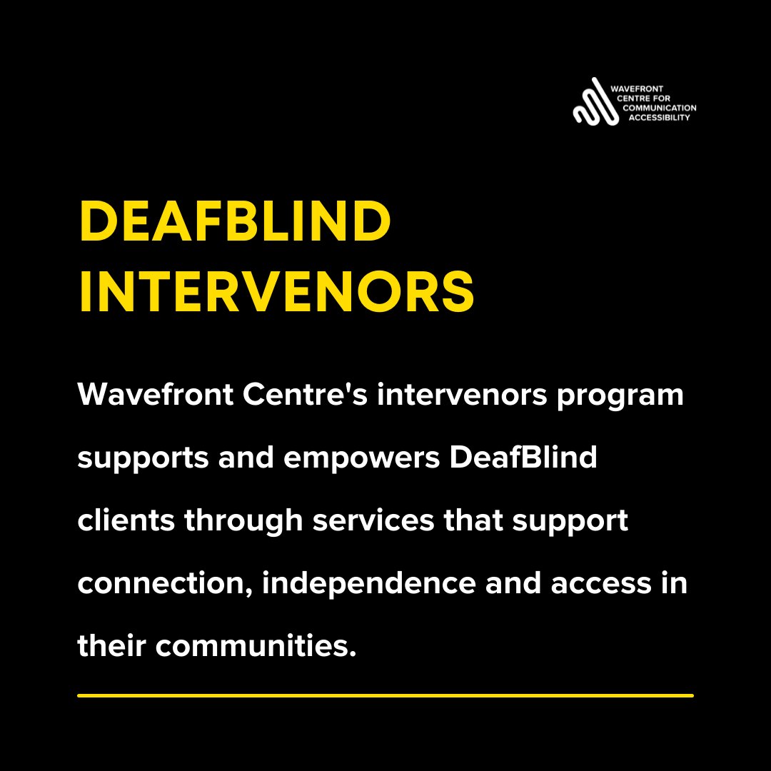 WavefrontCentre's tweet photo. #DYK Wavefront Centre is one of the few organizations in B.C. that has #DeafBlind #intervenor for DeafBlind adults and seniors? Check out how our intervenors support and empower DeafBlind clients: https://t.co/nMEOyTVxfu
#deafblindness #AccessibleCommunication #accessibility https://t.co/3DAeps3eO8