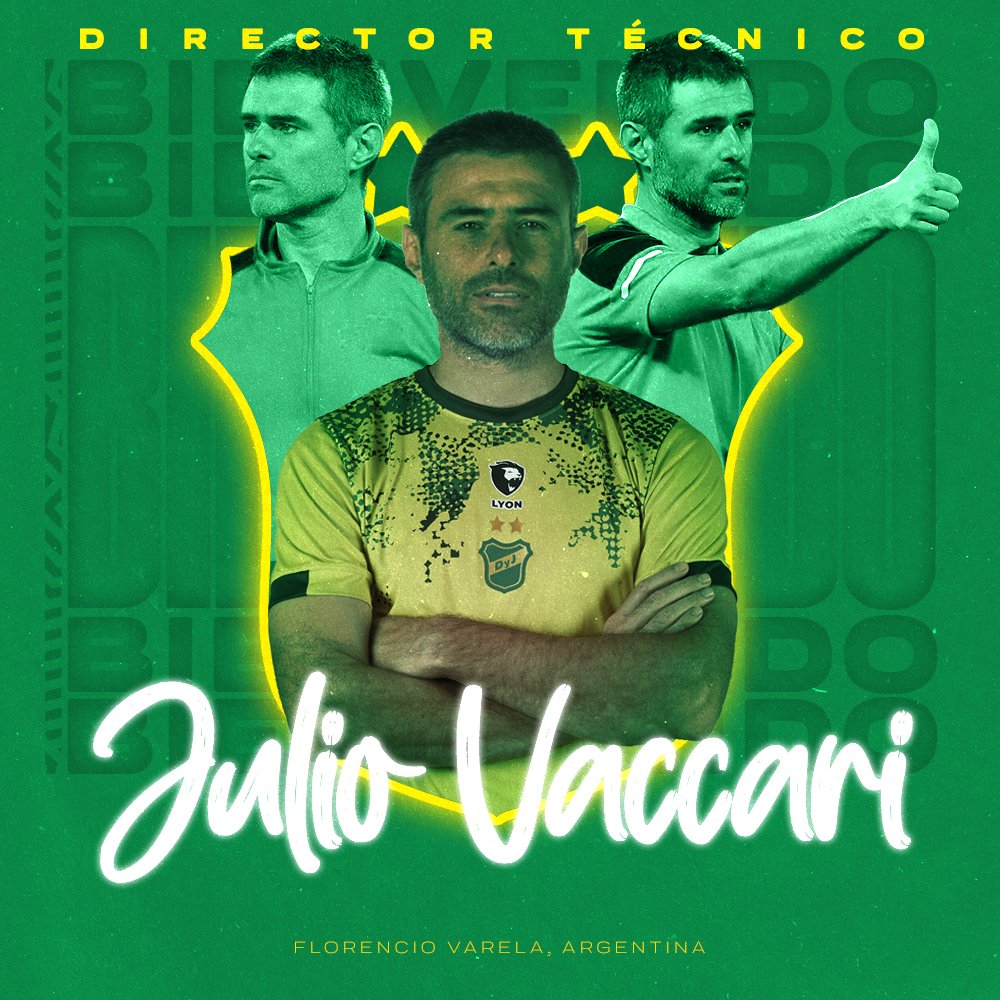 CLMerlo's tweet photo. 🚨[OFICIAL] Julio Vaccari es el nuevo entrenador de Defensa y Justicia. 
*️⃣Firmará contrato hasta diciembre de 2023. Asumirá el martes de la semana próxima. 
*️⃣Viene de tener un interinato en Vélez. Fue parte del CT de Bielsa en Bilbao y Marsella. https://t.co/nfJj0v5SZ0