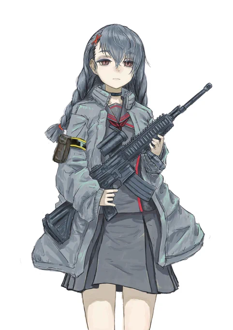 オリジナル目が死んでる子 