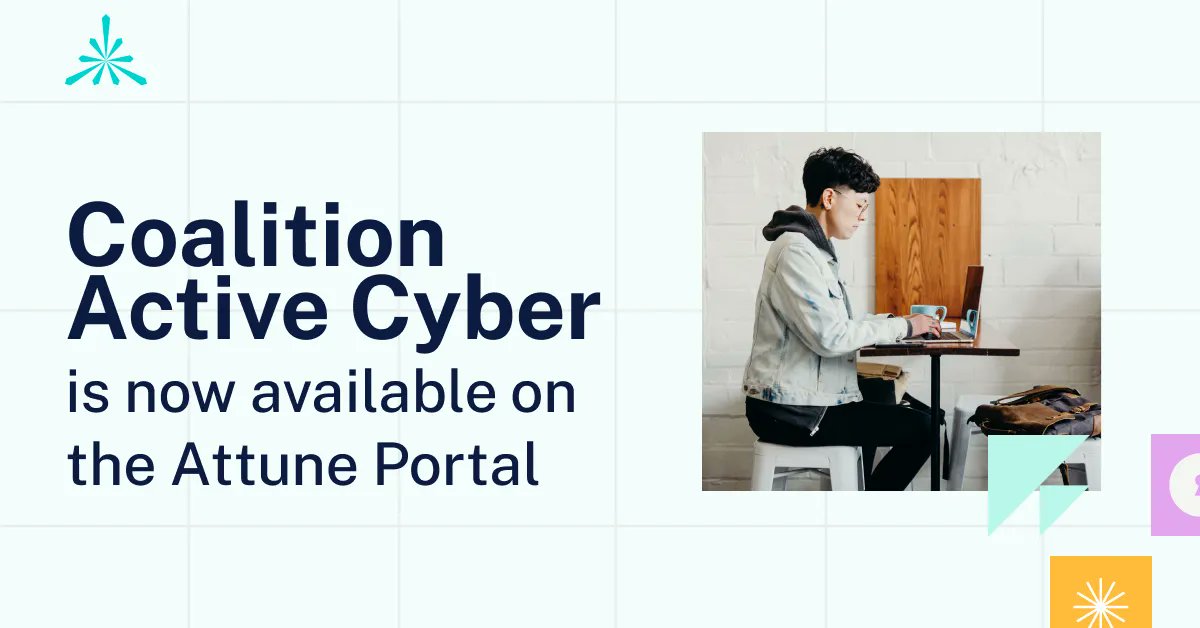 Coalition <a href="/SolveCyberRisk/">Coalition</a> monoline Cyber is now available on the Attune Portal!
Attune determines eligibility of most risks in minutes + Coalition Cyber provides comprehensive coverages, free active risk management tools, and 24/7 claims services. Quote today! #ActiveInsurance