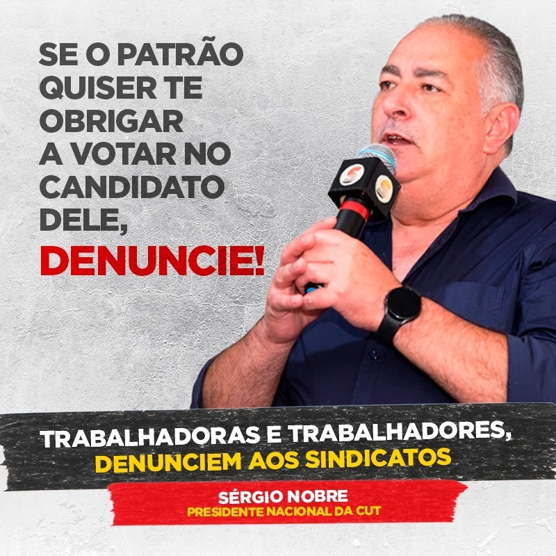 Parece que virou moda entre alguns empresários no Brasil, mas não pode: Coagir trabalhadores e trabalhadoras no local de trabalho a votar em determinado candidato é assédio eleitoral laboral. É CRIME e tem de ser combatido, denunciado e punido.❌❌