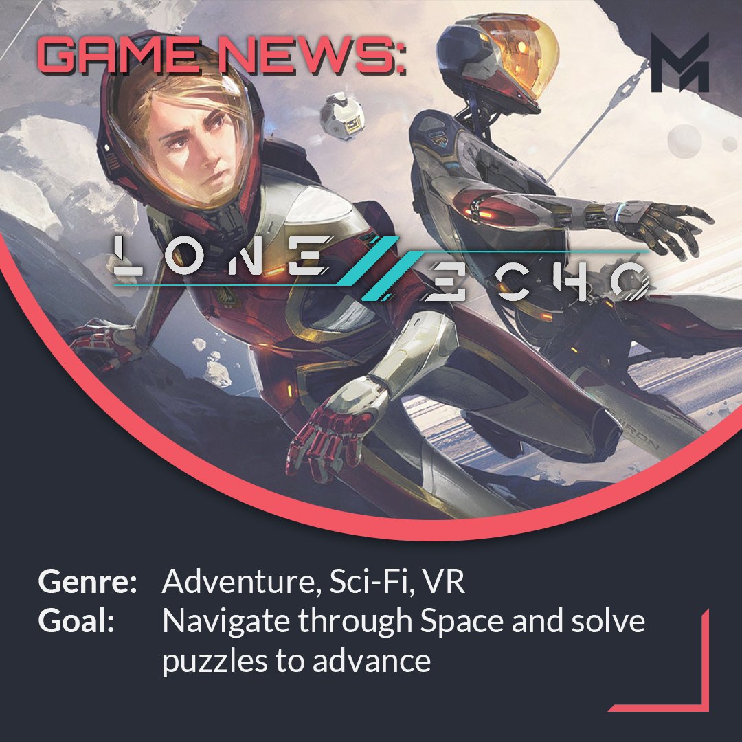 StudioMerkas's tweet photo. The game "Lone Echo 2" offers an immersive VR experience in space!

Using VR technologies the game gives you a very dynamic feel of navigating through space.

_
#gamesnews #vrgames #vrgame #vr #puzzlegame #puzzlegames #escaperoom #spaceadventure #space #loneecho2 https://t.co/3z3k4cmR5M