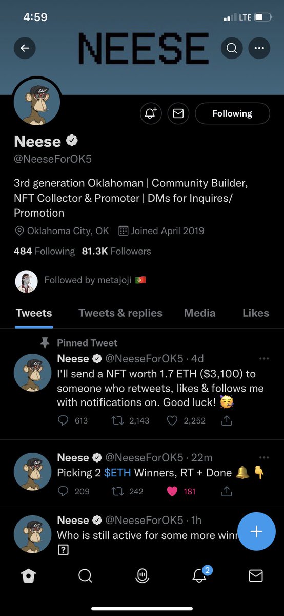 Claramara007's tweet photo. @NeeseForOK5 Done ✅ 🔔 https://t.co/O0iganr9o1