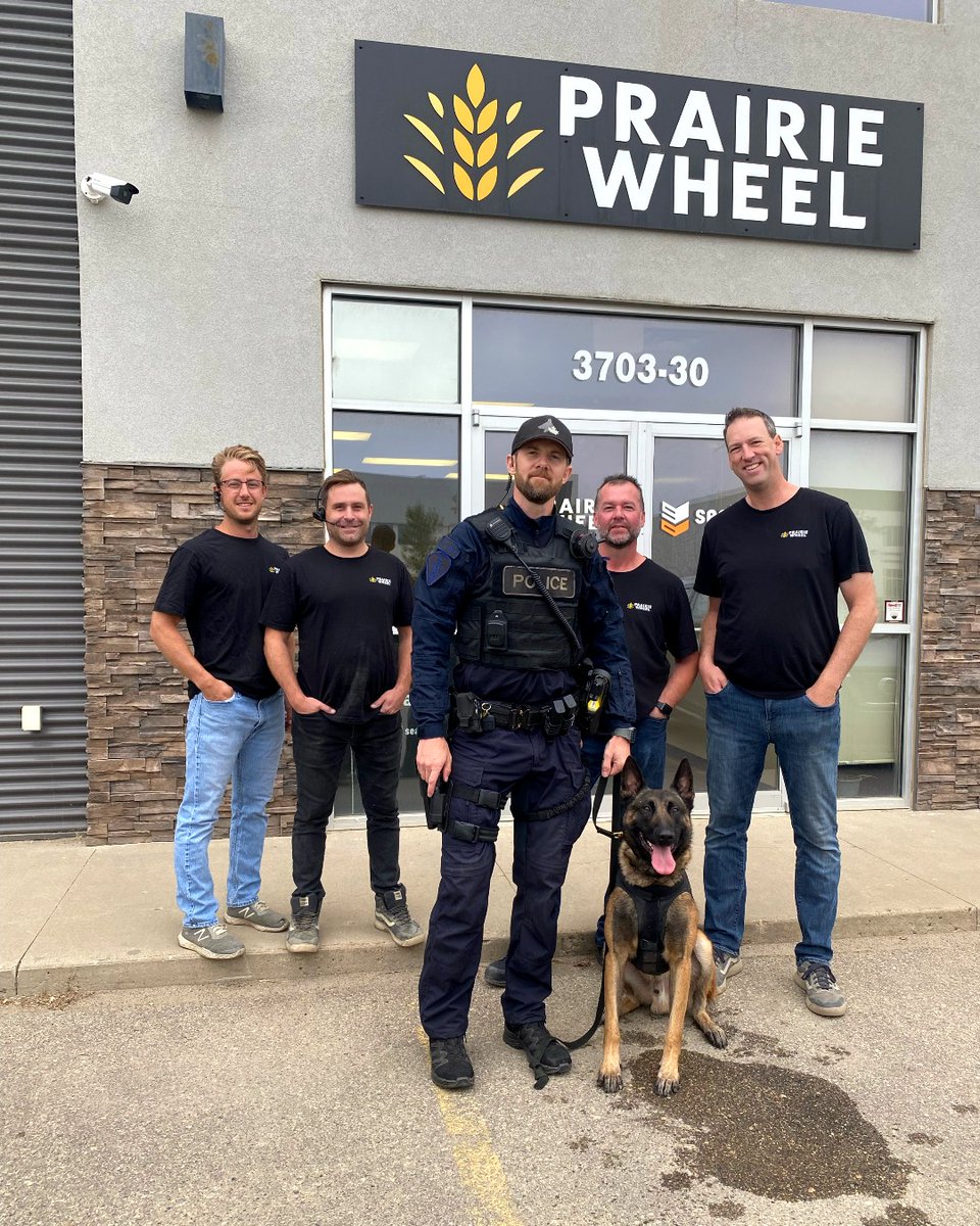 PrairieWheelMfg's tweet image. Did you know? 

The @SPSCanine uses our #WheelManufaturing facility to train their police dogs. We're proud to support them in their training program.

Thank you for keeping the streets safe #PSDHutch!

#PrairieWheel #Saskatoon #YXE