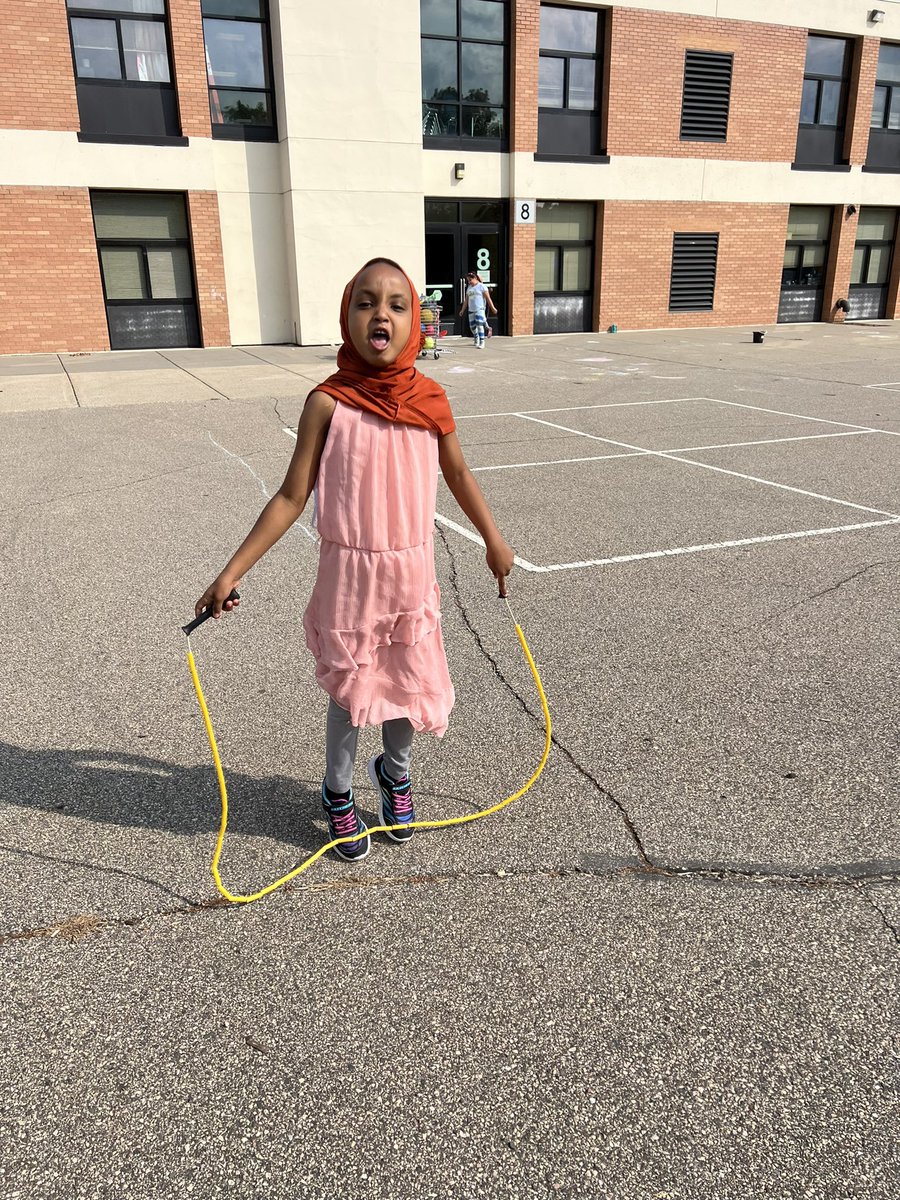 We read The Magical Yet.I can jump 6 times.