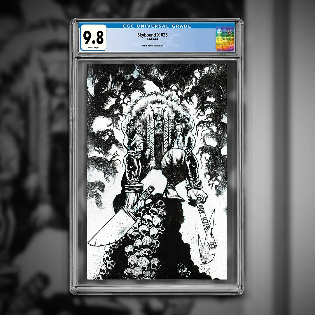 Skybound's tweet photo. TODAY: @comicsvaultlive is back at 4 pm PT with all new drops and one more chance at limited quantities of your favorite CGC graded exclusive variants to REDNECK Issue 1, SKYBOUND X Issue 25 and… https://t.co/qDvTvqZnrk