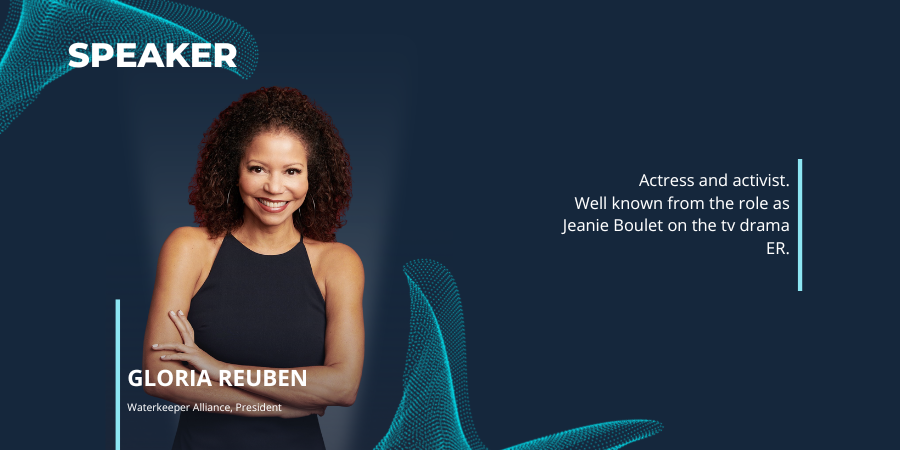 PlanetiersWG's tweet photo. Actress and activist. Well known for the role of Jeanie Boulet in the TV drama "ER".
@Glo_Reuben is the president of the @WaterkeeperAlliance.

#iamaplanetier #pwg #pwg2022 #pwglisbon #sustainable #innovation @visitportugal #visitportugal https://t.co/q6X42CY9QM