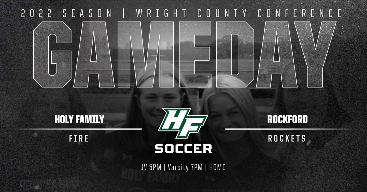It’s GAMEDAY! Tonight we celebrate SENIOR NIGHT with another WCC match against Rockford! Come out and support the class of 2023 🔥

⏱JV 5PM | V 7PM
📍Holy Family Stadium