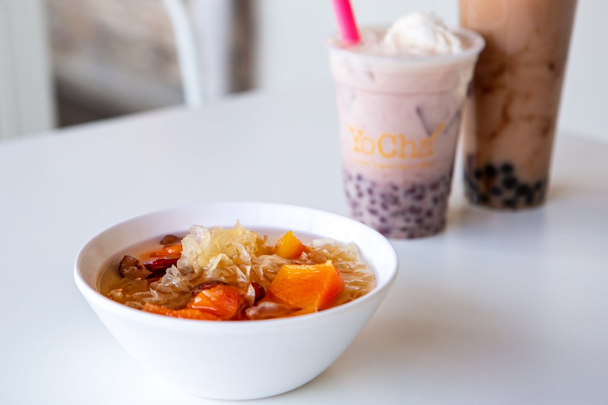 YoChaatQuincy's tweet photo. Rock’n roll with our Rock Sugar Papaya sweet soup! 

Order through @DoorDash or @UberEats to try for yourself! https://t.co/yMhK3aiAeh