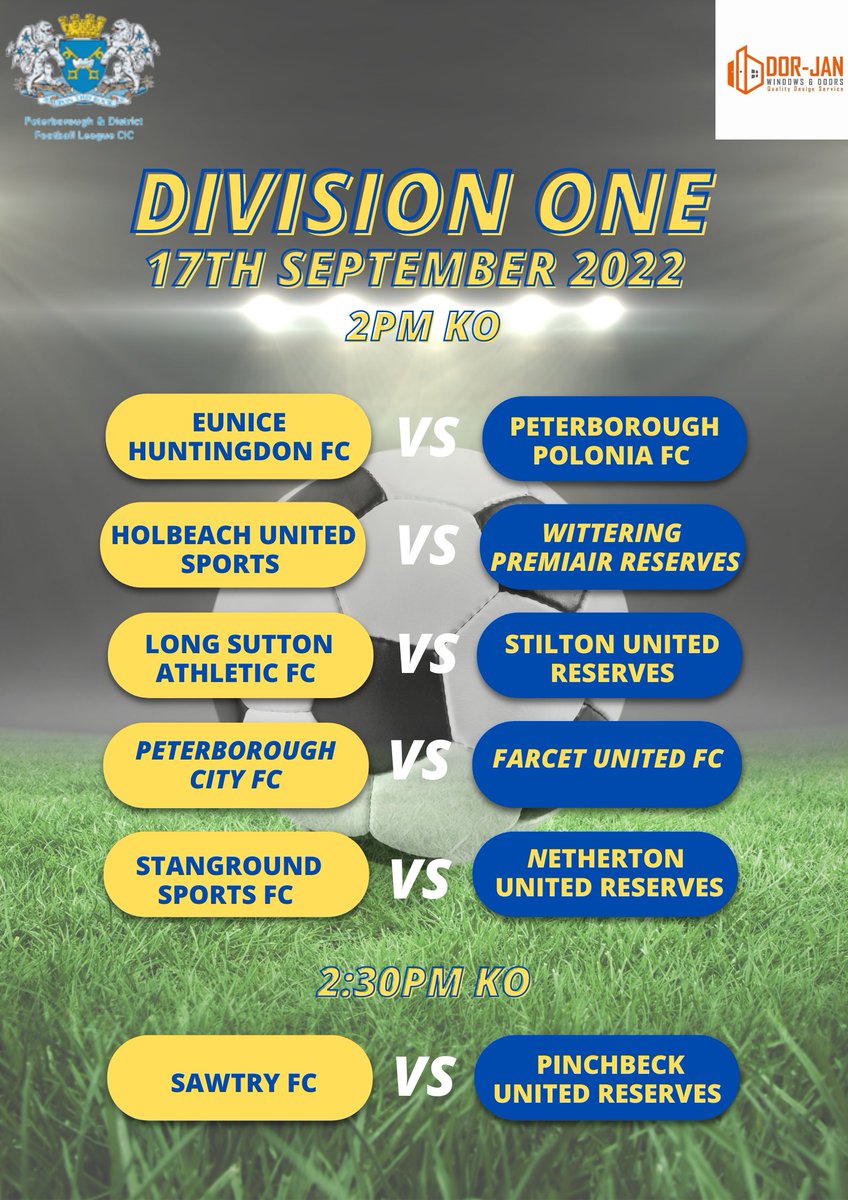 Peterborough & District Football League tweet media