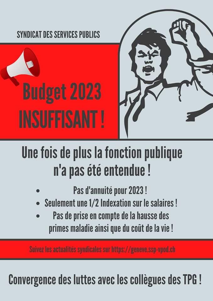 VPOD_Schweiz's tweet photo. Nos collègues genevoises #SSPGenève ne sont pas contentes.
Totalement compréhensible, quelle honte!
⭕️ Budget 2023 insuffisant!
https://t.co/VV7x2zqiAv
#PreiseraufLöhnerauf #reallohnerhoehung #heisserlohnherbst #kalterwinter https://t.co/pSa7grMexG