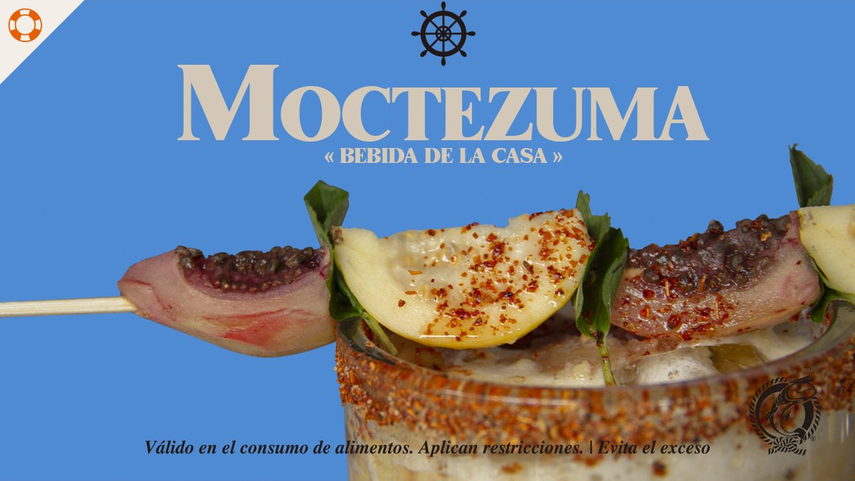 SoyCapitanP's tweet photo. El «Moctezuma». 🛕.Todo un emperador del sabor como su nombre. 
Hecho con Piña 🍍 ,Guayaba 🍈,Xoconostle🍓 y base Mezcal 🍶.
Pídelo en cualquiera de nuestras sucursales.
¡Todos los estilos de la costa mexicana en un solo lugar! 
¡Te esperamos en #LaMejorPescadería!
#Moctezuma https://t.co/87v1bxBHwi