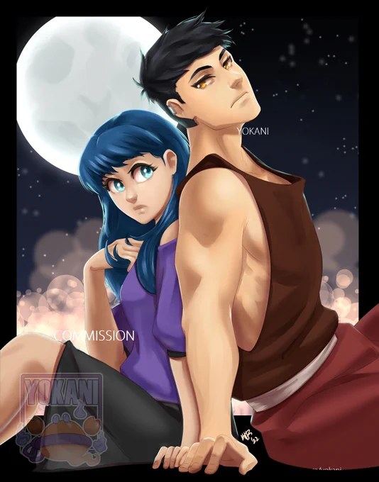 Ai and Tajika from "Under the Eclipse" for @/sarahjosefsen (please go check it out on webtoon!) 