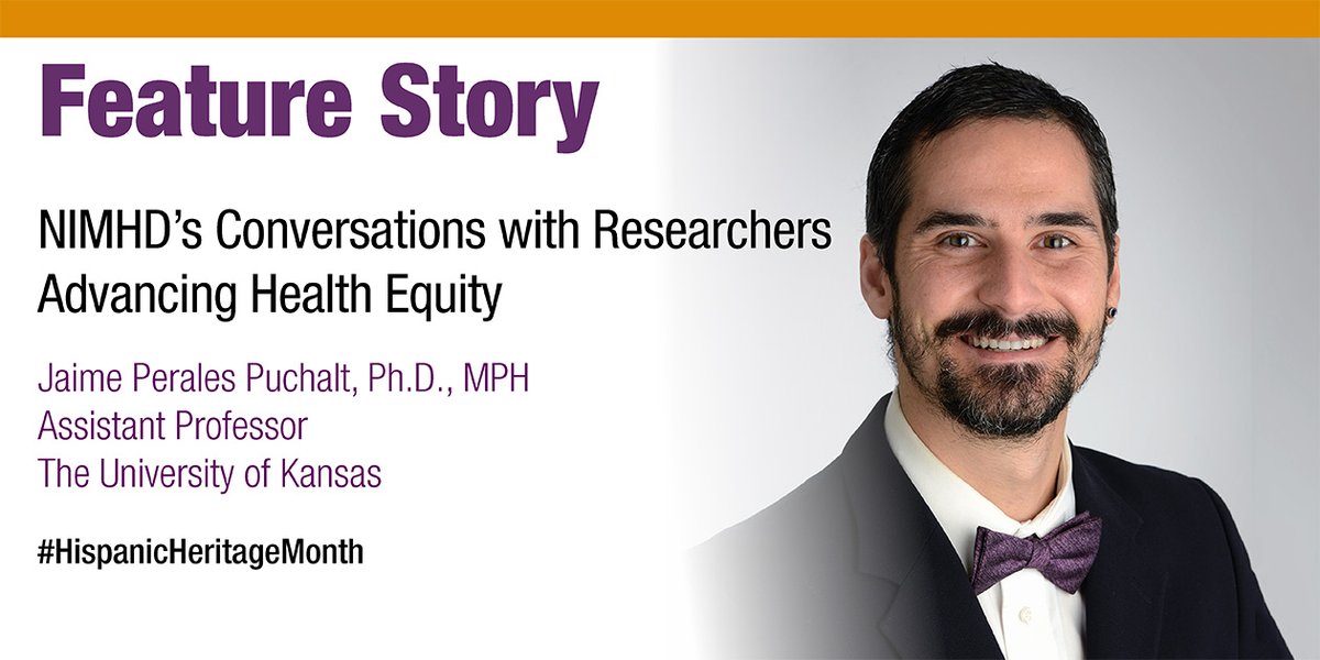 During #HispanicHeritageMonth, we’re recognizing researchers whose work advances health equity. Meet Dr. Perales Puchalt @UnivofKansas, principal investigator in #MinorityHealth & health disparities research. bit.ly/3BIHUvo #HealthyAgingMonth