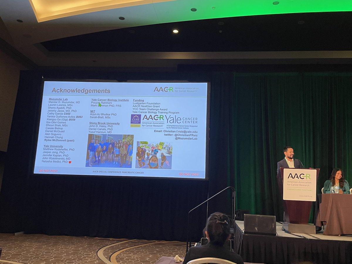 Muzumdar Lab (@muzumdarlab) on Twitter photo Fantastic talk by postdoc and @aacr #micr awardee Christian Ruiz <a href="/ChristianFRuiz/">Christian F. Ruiz</a> at #AACRpan2022. Super proud of his tour de force work highlighting the role of nutrition as #precisionmedicine #prevention in #PancreaticCancer! Special thanks to <a href="/lustgartenfdn/">Lustgarten Foundation</a> for funding! Fantastic talk by postdoc and @aacr #micr awardee Christian Ruiz <a href="/ChristianFRuiz/">Christian F. Ruiz</a> at #AACRpan2022. Super proud of his tour de force work highlighting the role of nutrition as #precisionmedicine #prevention in #PancreaticCancer! Special thanks to <a href="/lustgartenfdn/">Lustgarten Foundation</a> for funding!