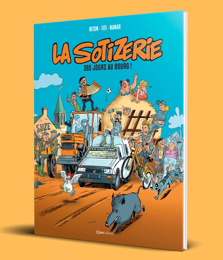 LaSotizerie's tweet image. 🚨!!! LA BD LA SOTIZERIE!!!
Et voilà les jeune! Cela fait un an qu'on charbonne pied tôle comme des cons sur ce bouquin et on en est pas peu fiers! belle ricanante en perspective! 80 pages hautes en couleur et en punchlines du seigneur! 
Édition limitée. lasotizerie.com