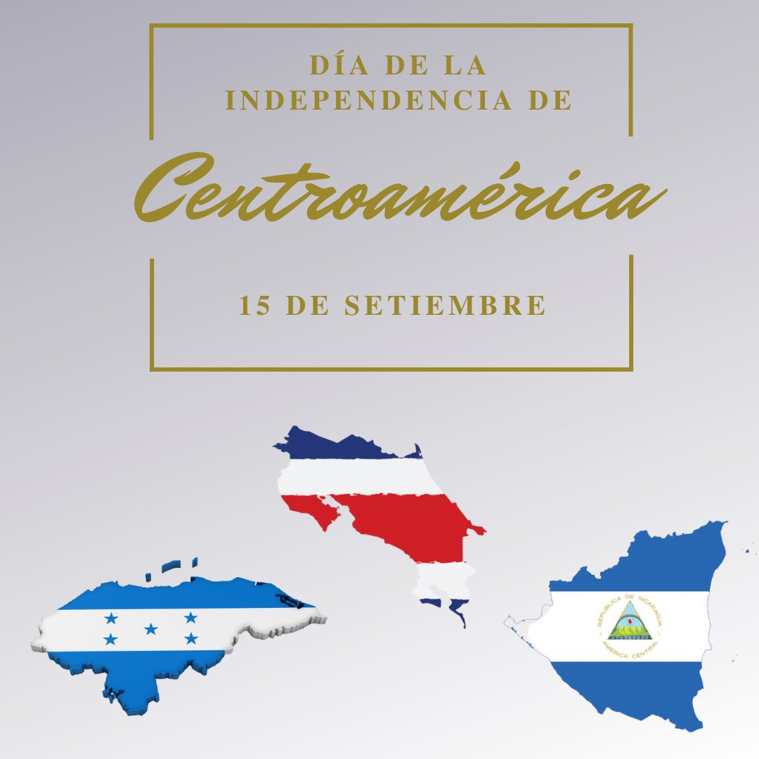 EmbCanCRHNNI's tweet photo. Canadá envía sus felicitaciones y mejores deseos a los pueblos de #CostaRica 🇨🇷, #Honduras 🇭🇳 y #Nicaragua 🇳🇮 quienes hoy celebran el 201º aniversario de su #Independencia. https://t.co/v79VS1btcr
