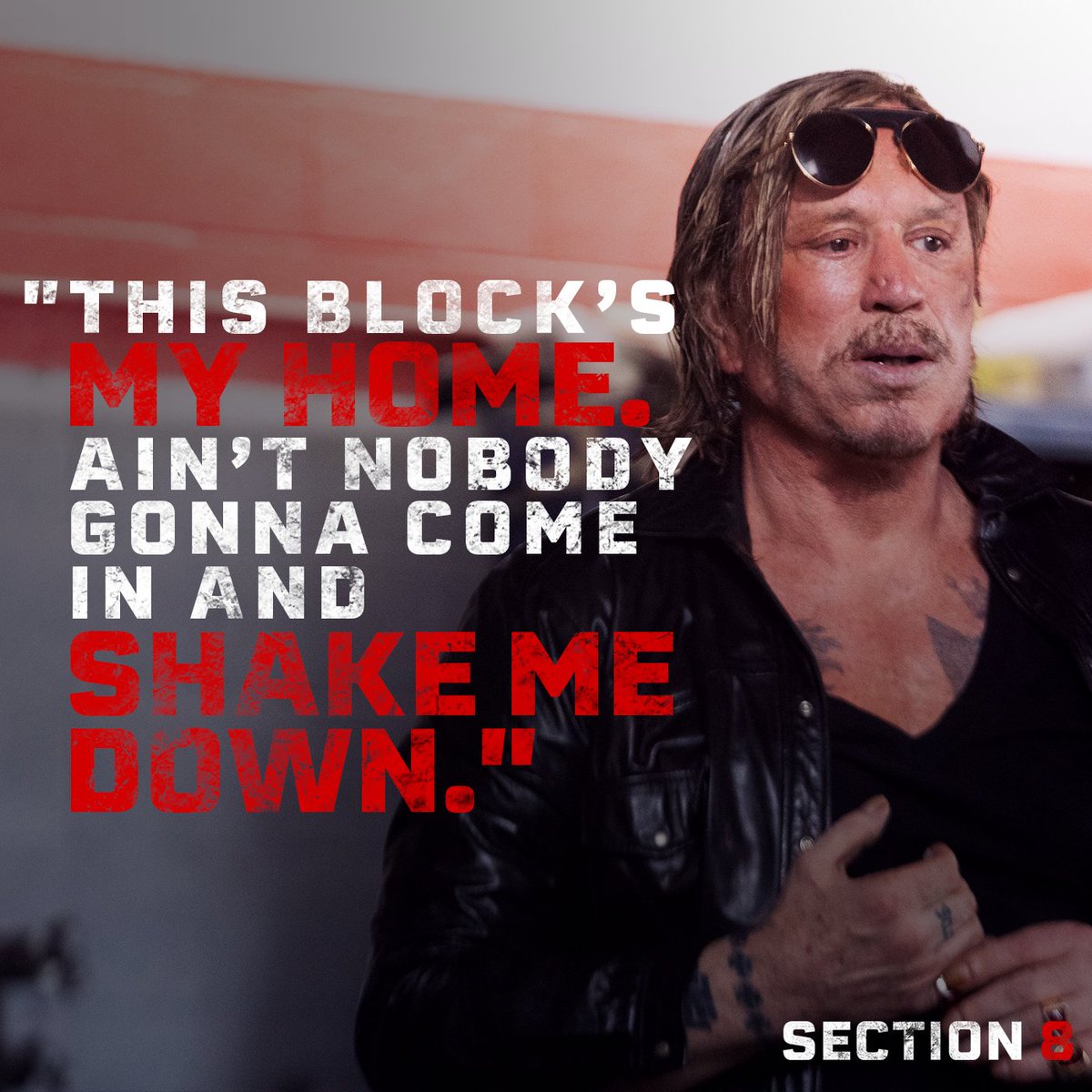 RLJEfilms's tweet image. Protect the ones you care about. Mickey Rourke stars in #SectionEight. See it In Theaters and On Demand September 23rd.