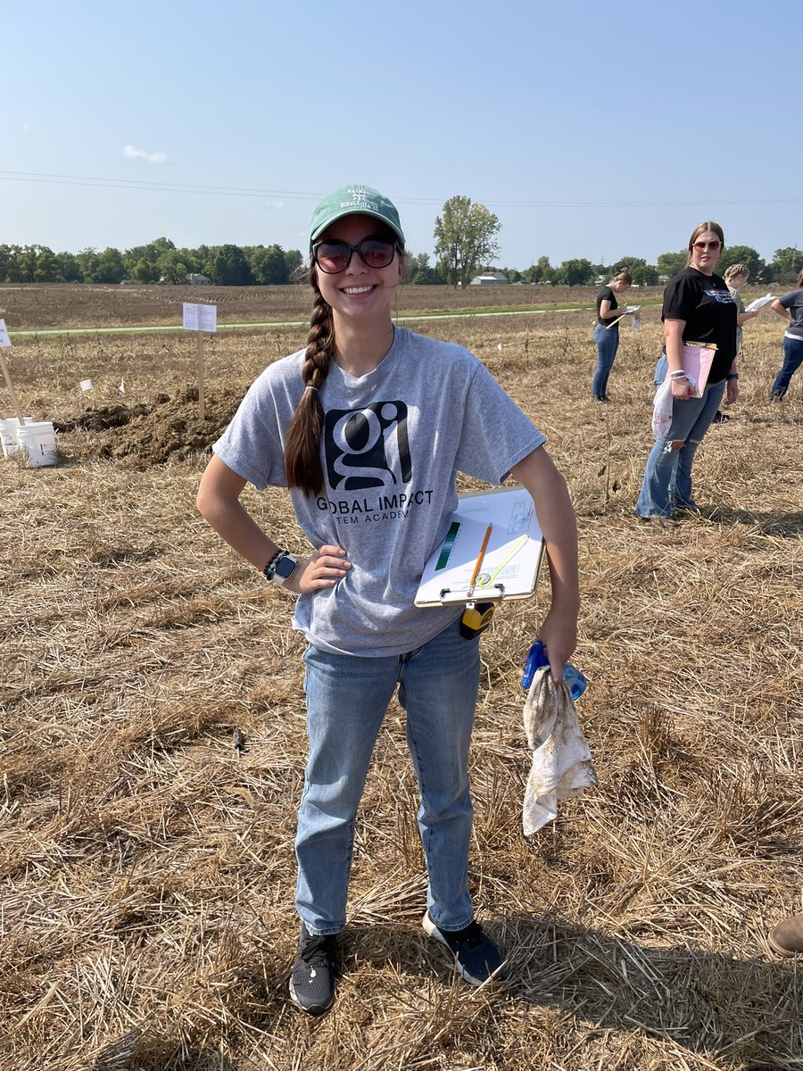 Beautiful day for the County Soil Judging contest! Good work team!