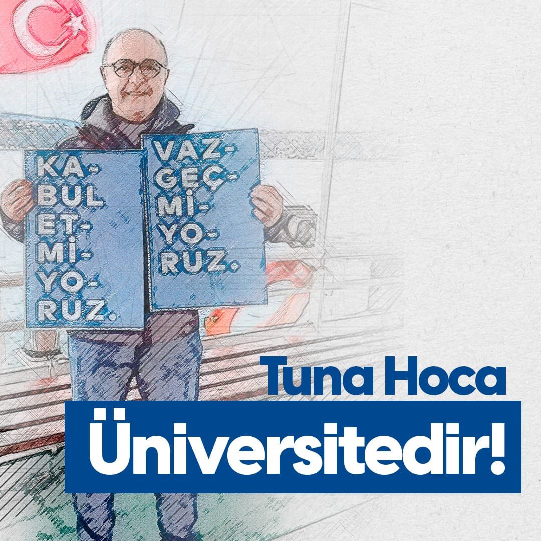 Prof Dr. Tuna Tuğcu'nun Boğaziçi Üniversitesi'ndeki görevini yapması haksız bir şekilde engelleniyor. Tuna Hoca yalnız değildir. #TunaTuğcuÜniversitedir